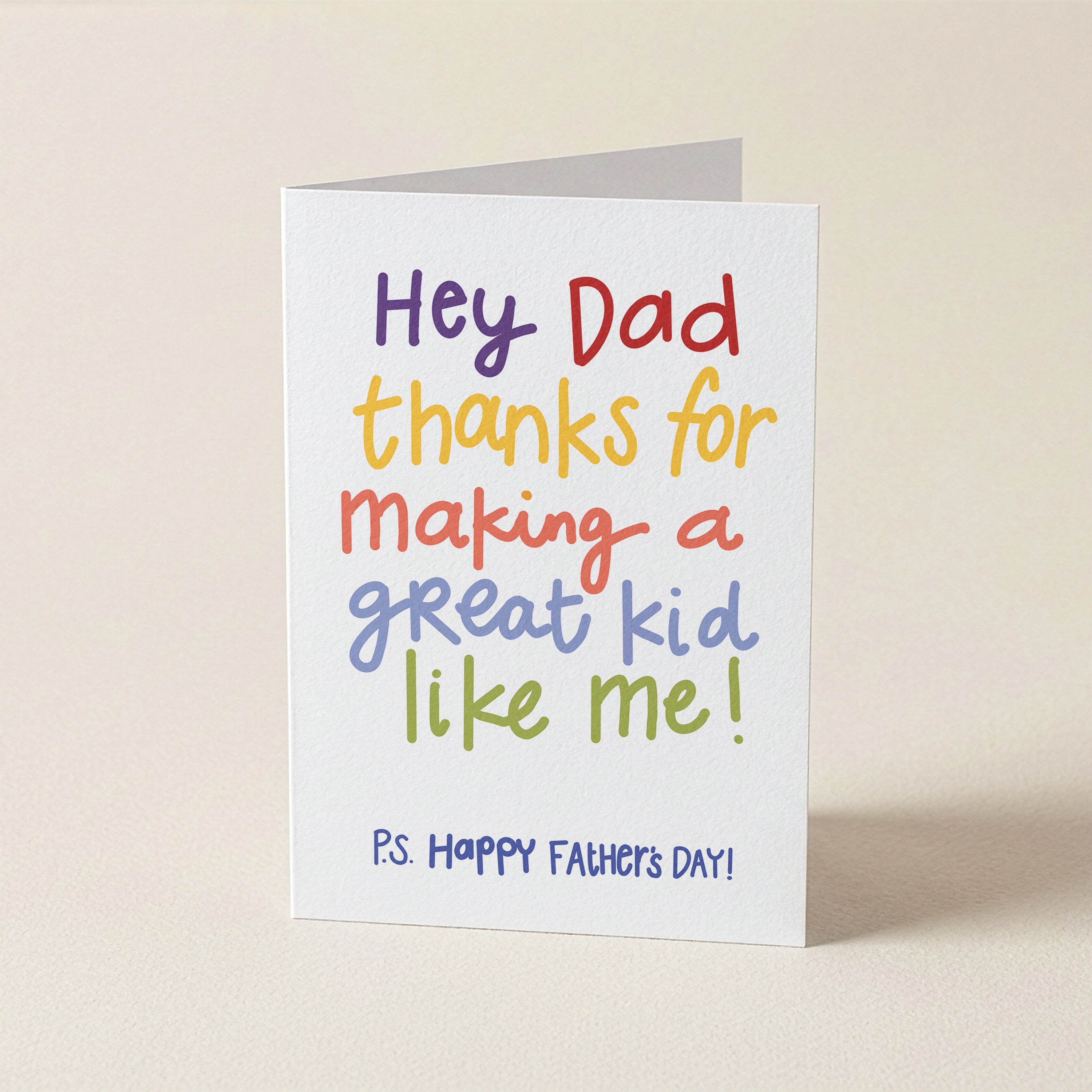 WS Great kid like me Happy Father's Day - FD - Father's Day Card