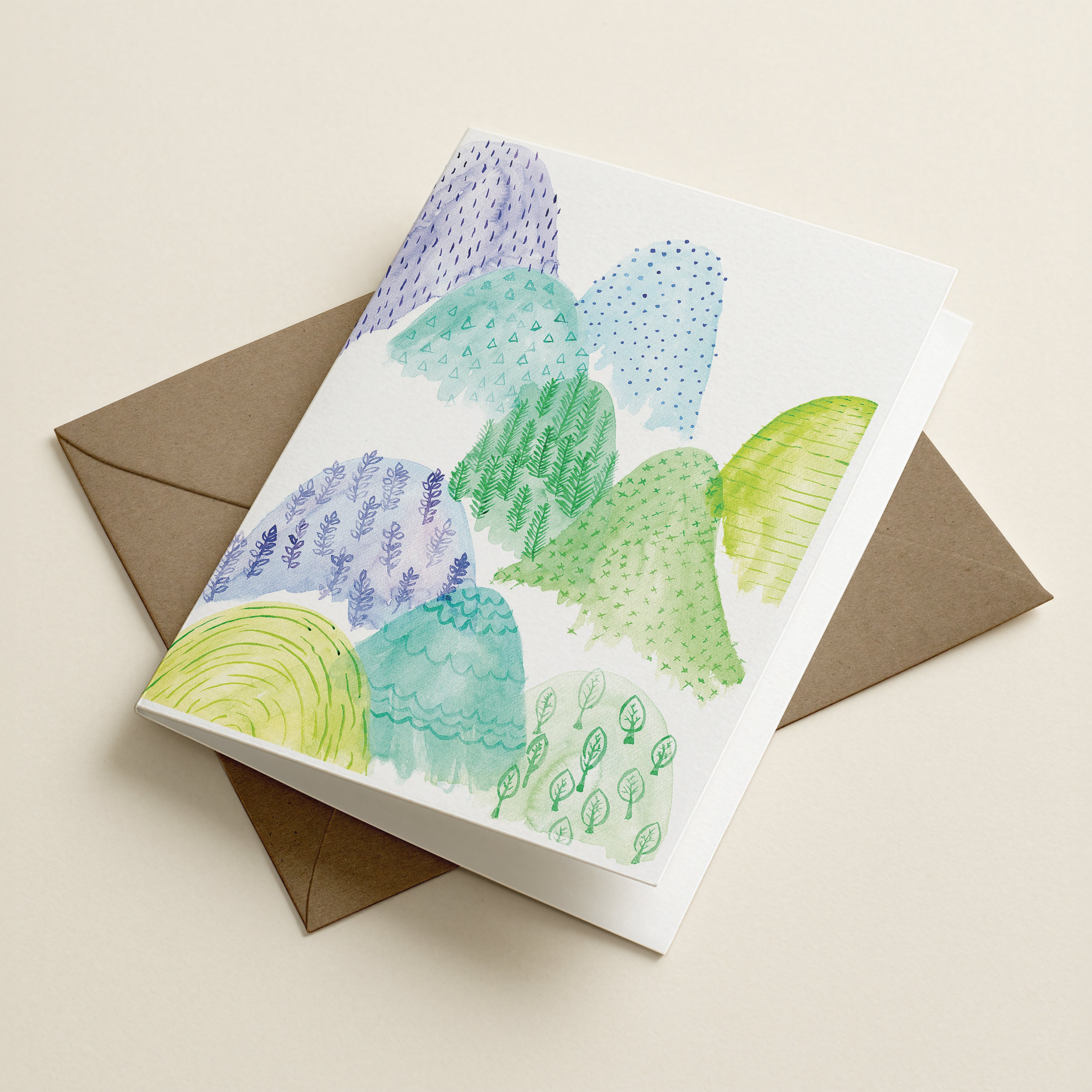 WS Hills To Climb - Botanical Greeting Card