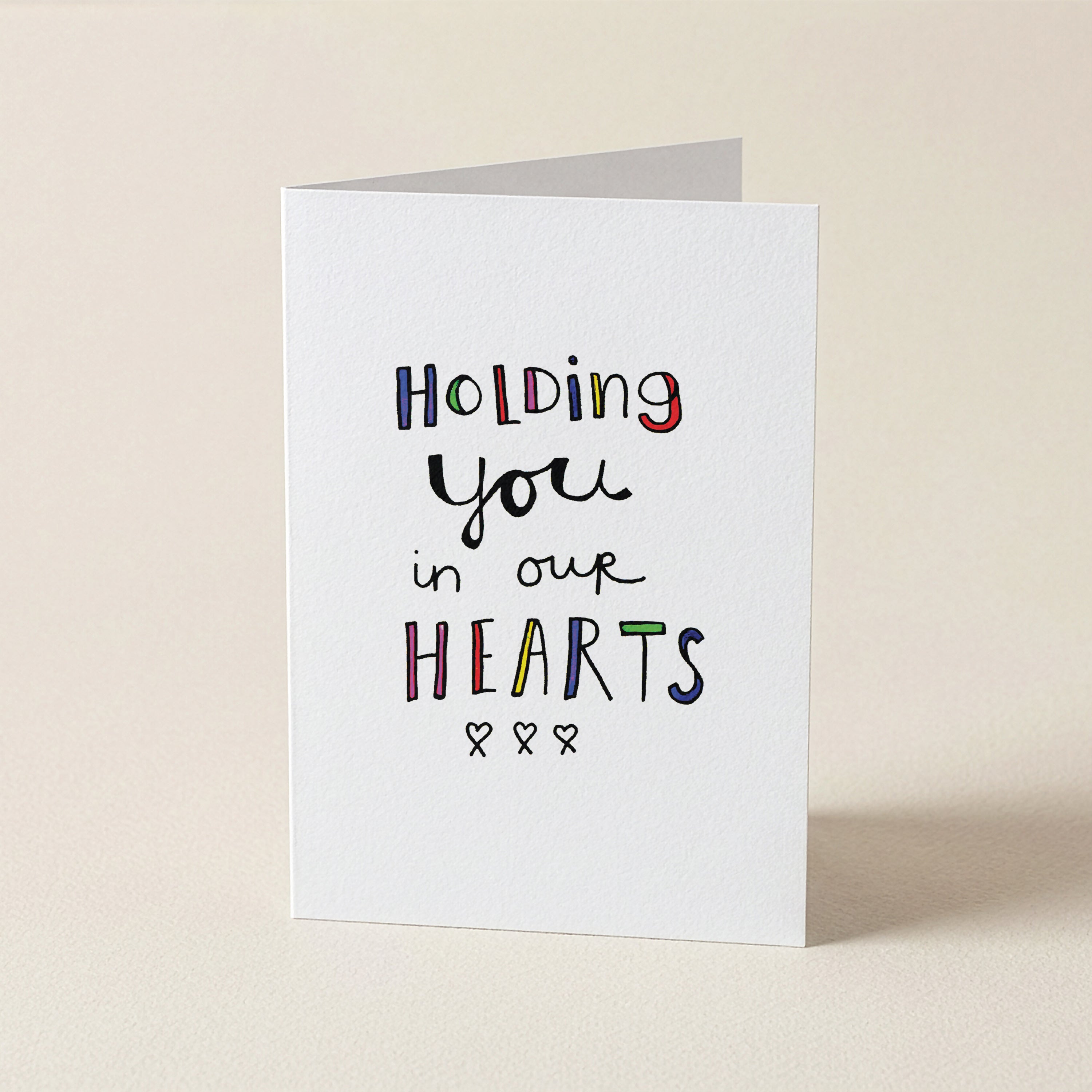 WS Holding You In Our Hearts - WW - Word Greeting Card