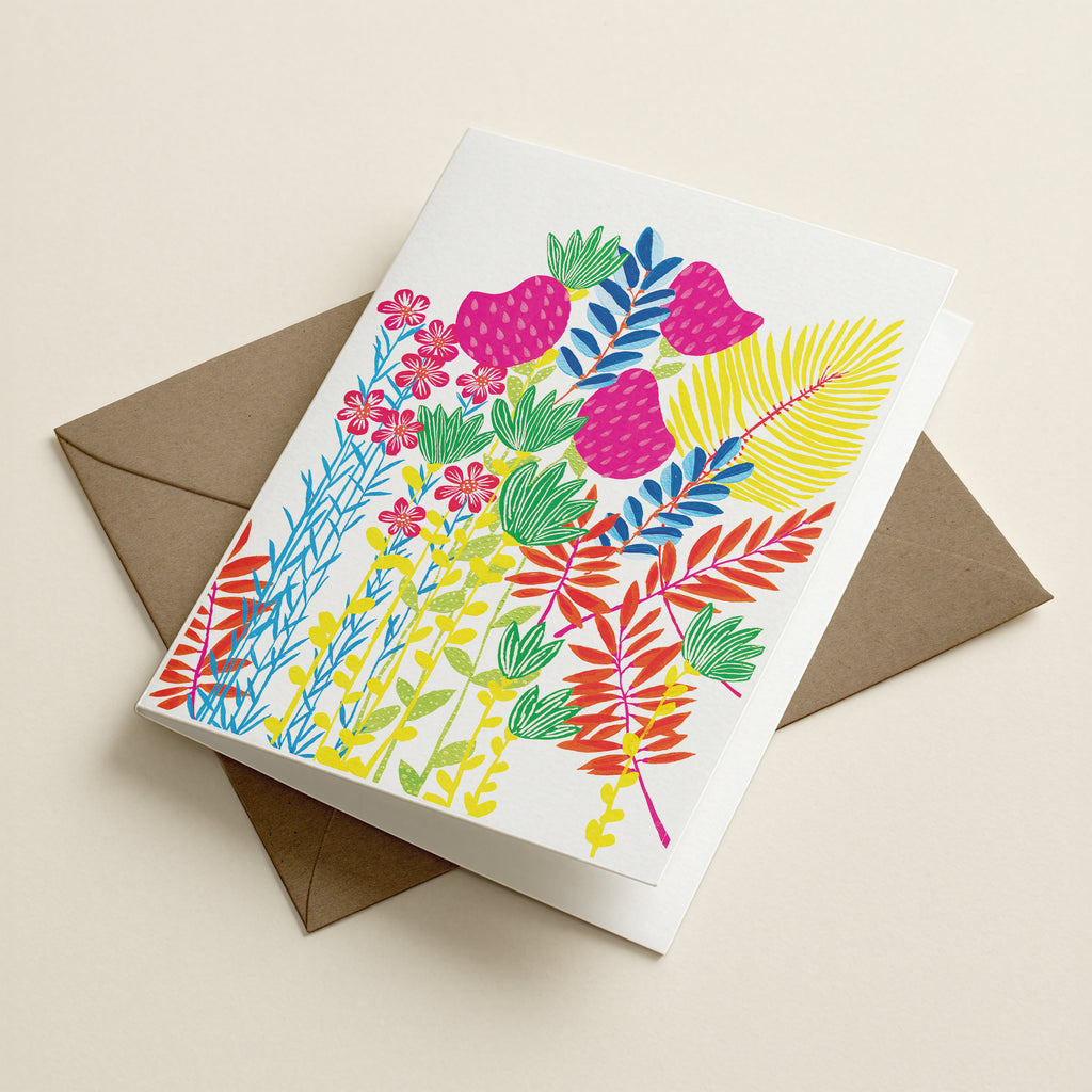 WS Imagine Flower Jungle - BOTANICAL GREETING CARD