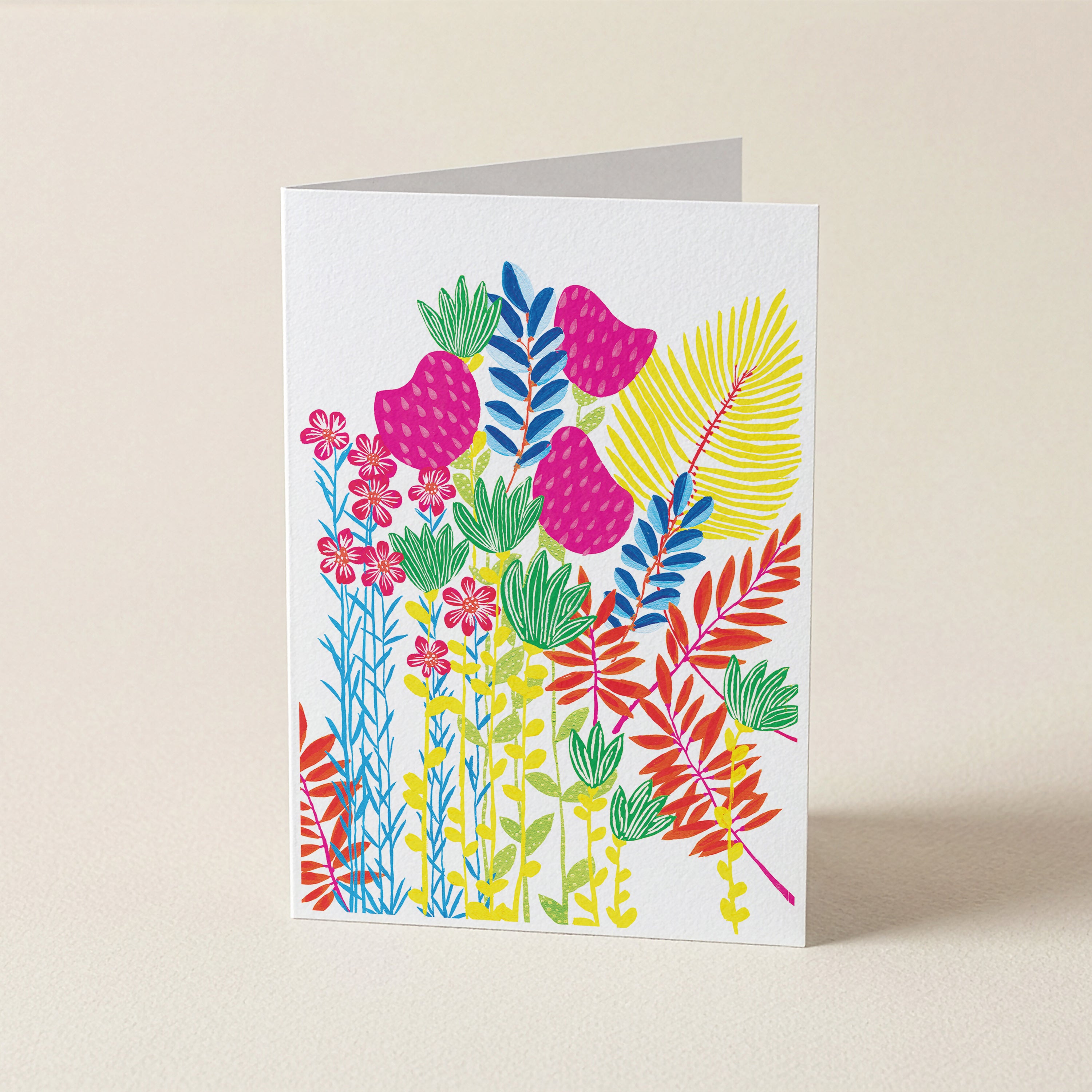 WS Imagine Flower Jungle - BOTANICAL GREETING CARD