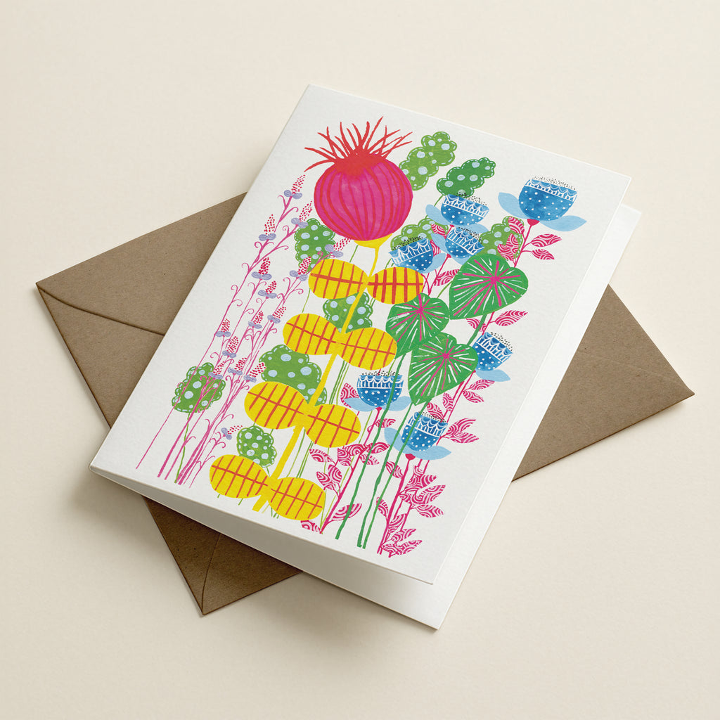 Imagine Giant Flowers - BOTANICAL GREETING CARD