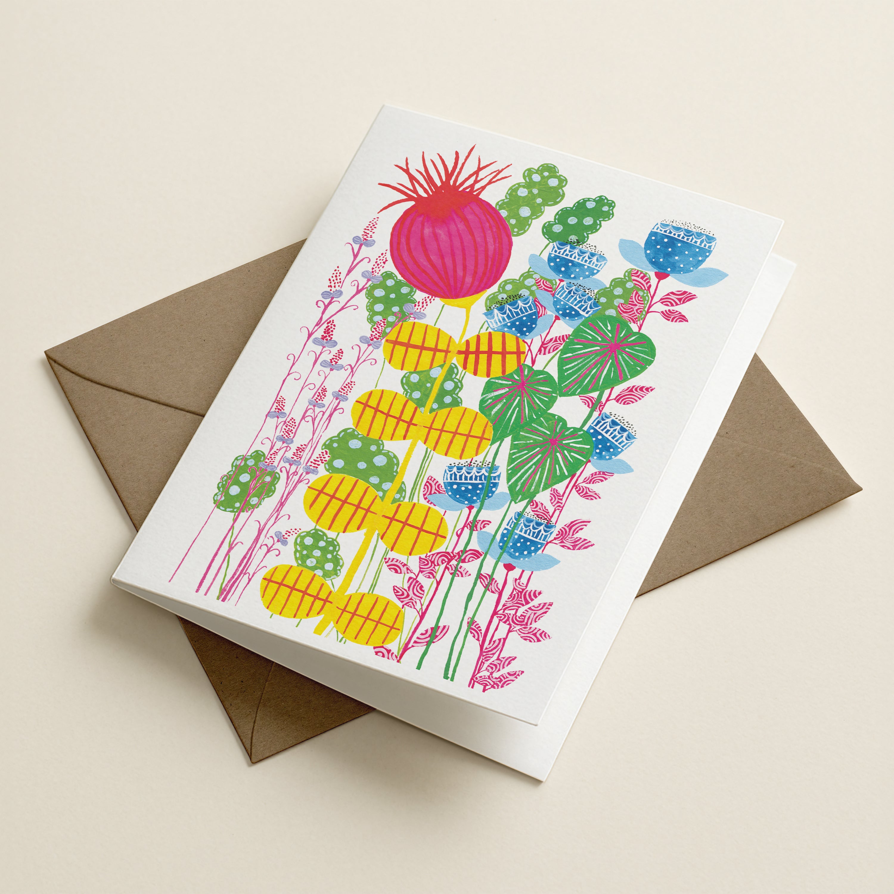Imagine Giant Flowers - BOTANICAL GREETING CARD
