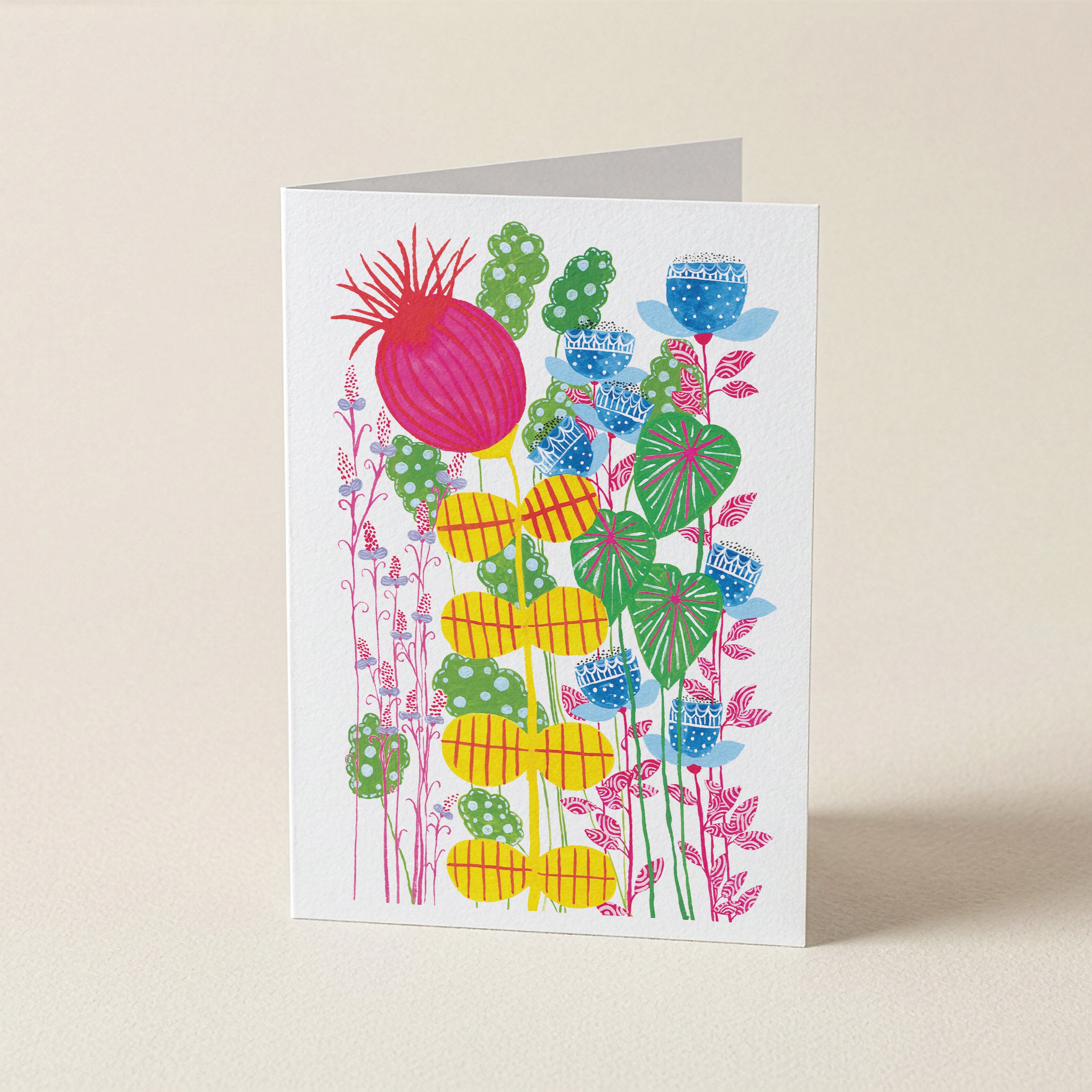 Imagine Giant Flowers - BOTANICAL GREETING CARD