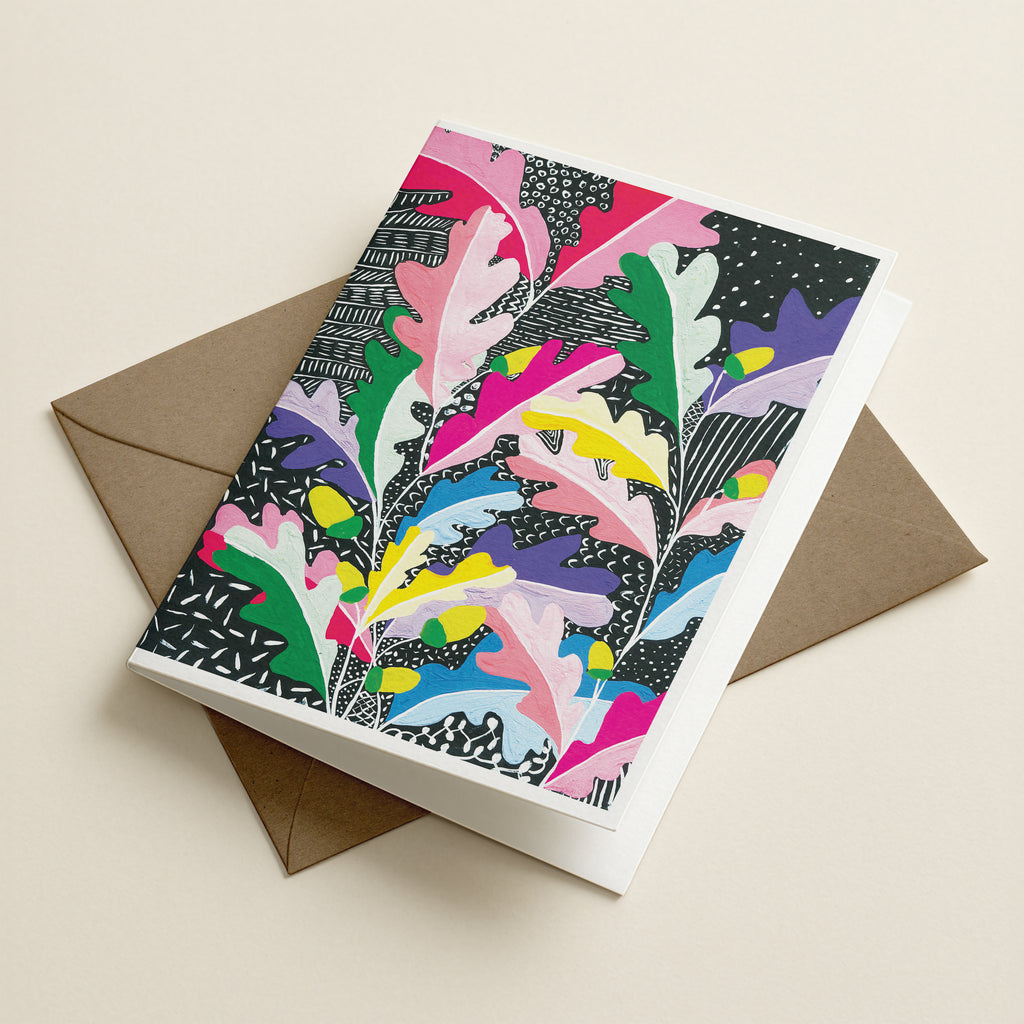WS Imagine Rainbow Acorn - Botanical Greeting Card