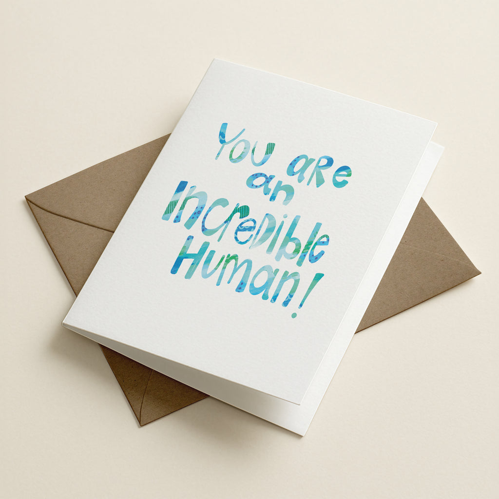 WS Incredible Human - WCO - Word Greeting Card