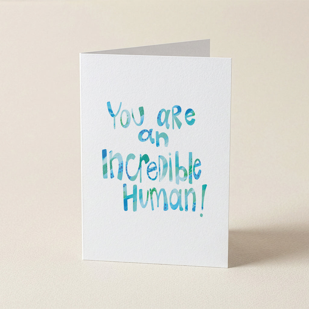 WS Incredible Human - WCO - Word Greeting Card