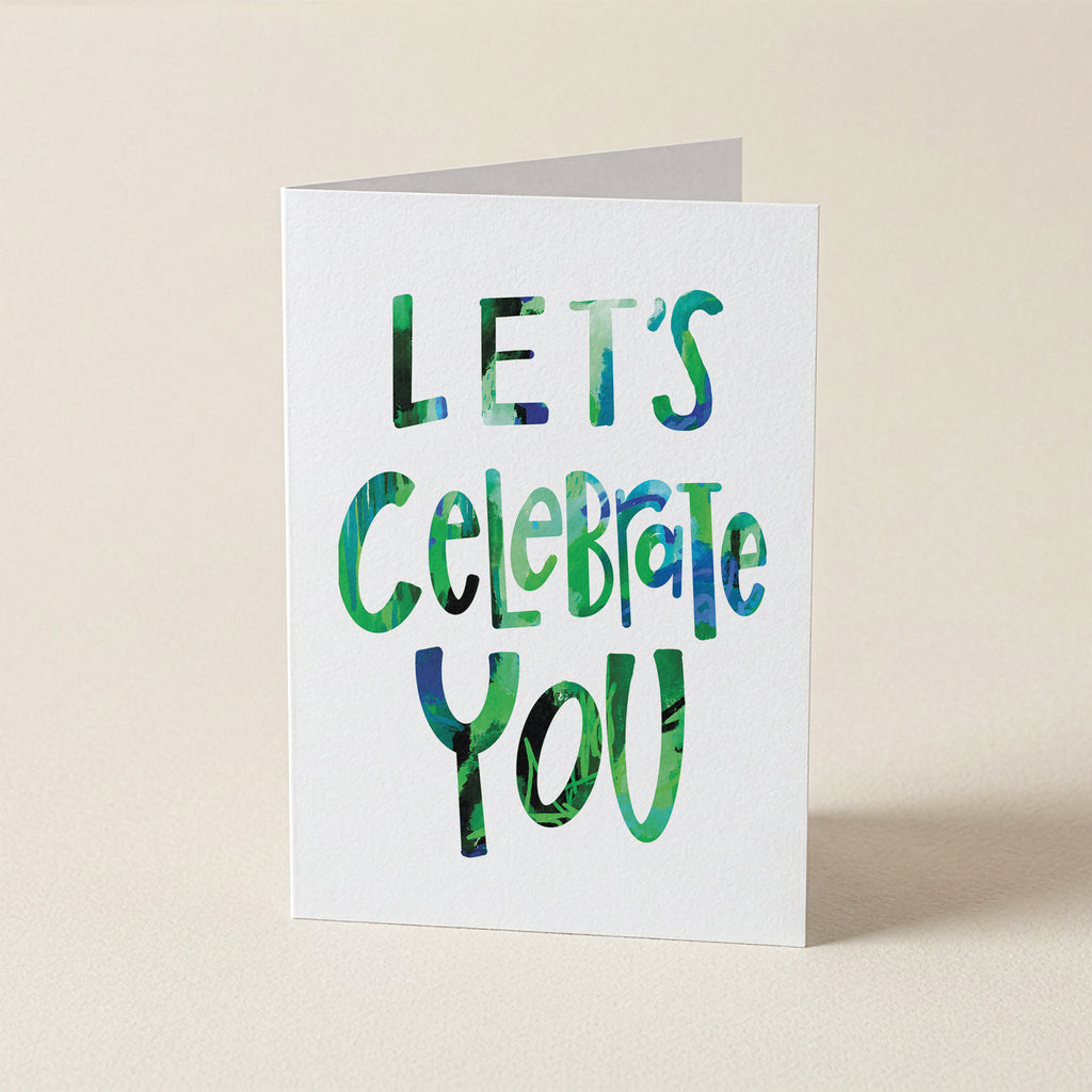 Let's Celebrate You - WCO - Word Greeting Card
