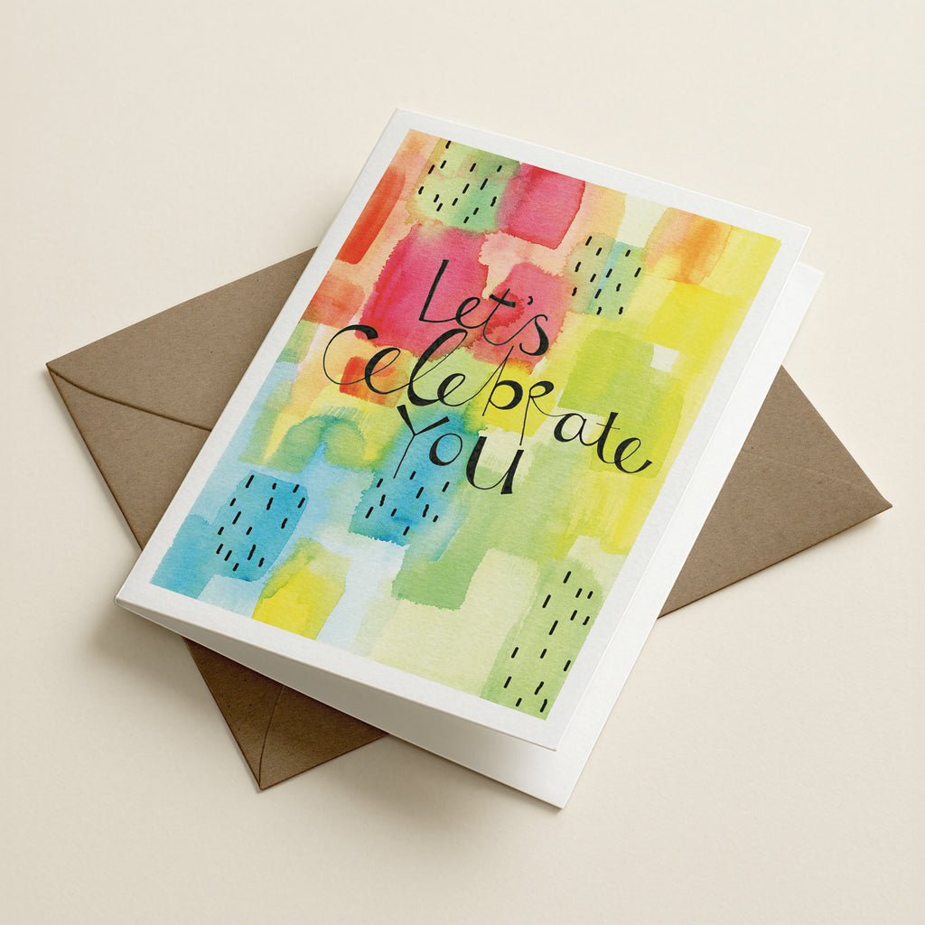 Let's Celebrate You - WCO - Word Greeting Card