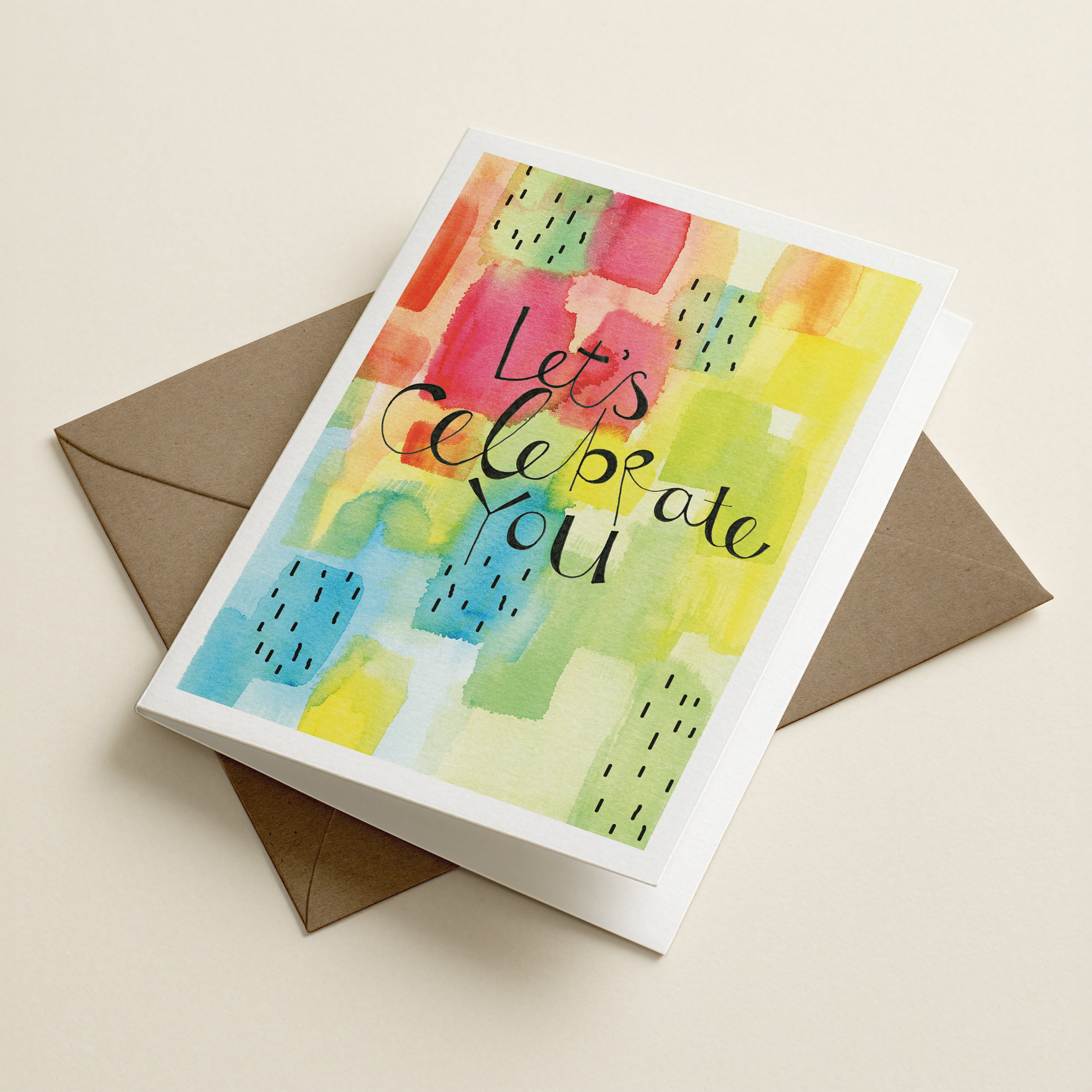 Let's Celebrate You - WCO - Word Greeting Card
