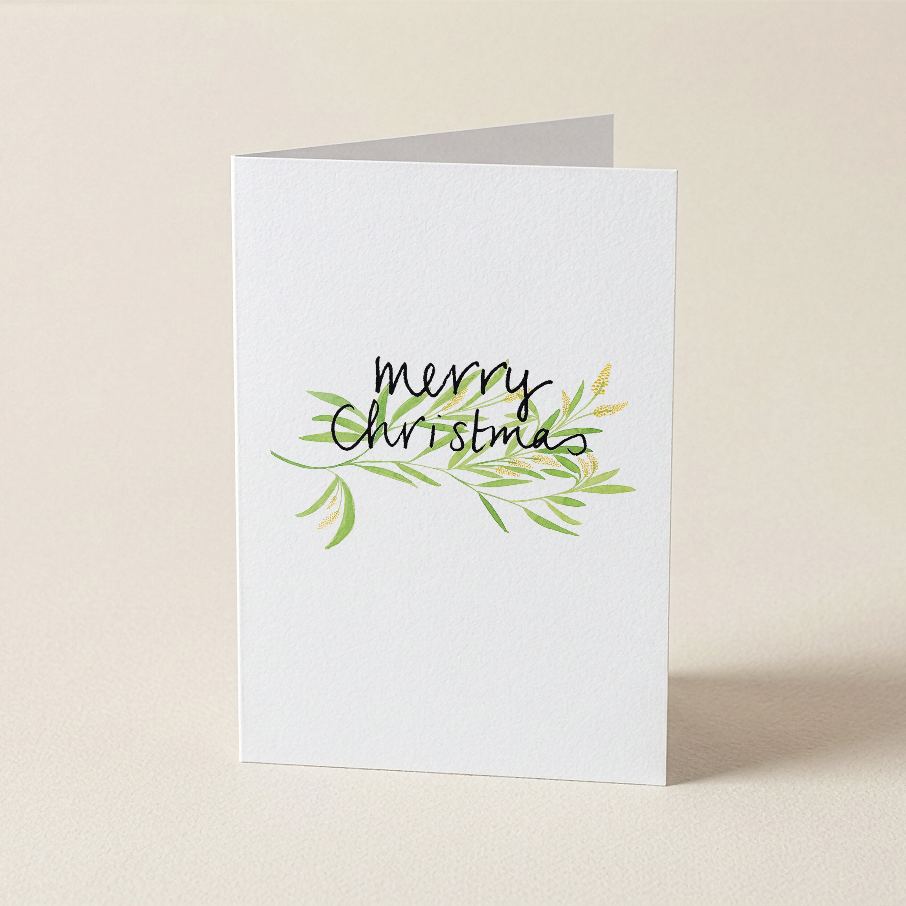 WS Wattle Merry Christmas - CH - Christmas Cards