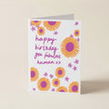 'Happy Birthday You Fabulous Human!' - 70S - Word Greeting CARD