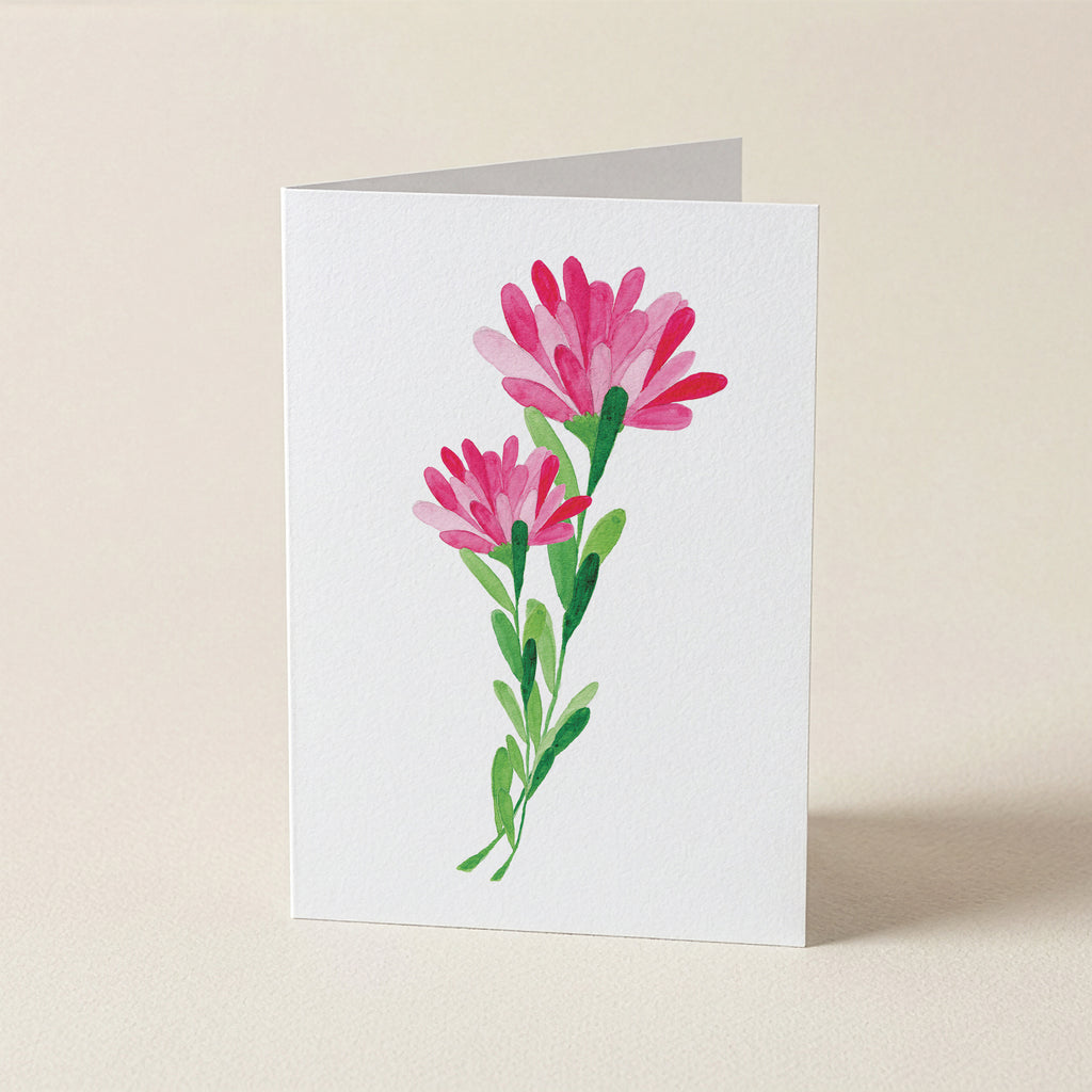 WS Pink Bloom Duo - Botanical Greeting Card