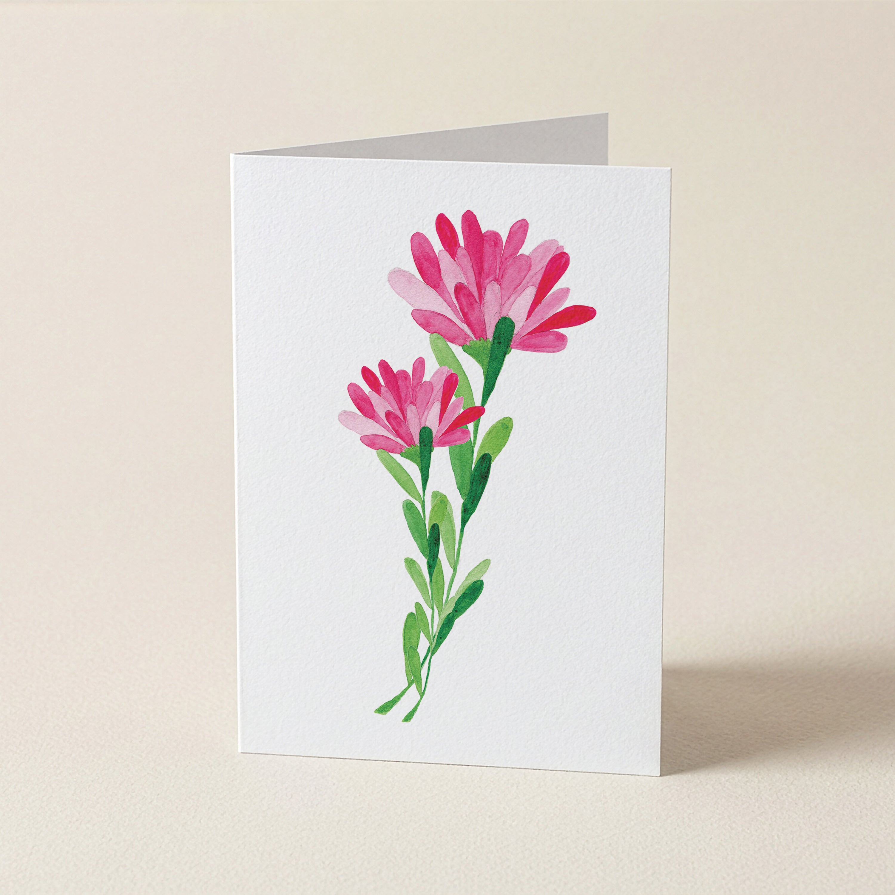 WS Pink Bloom Duo - Botanical Greeting Card