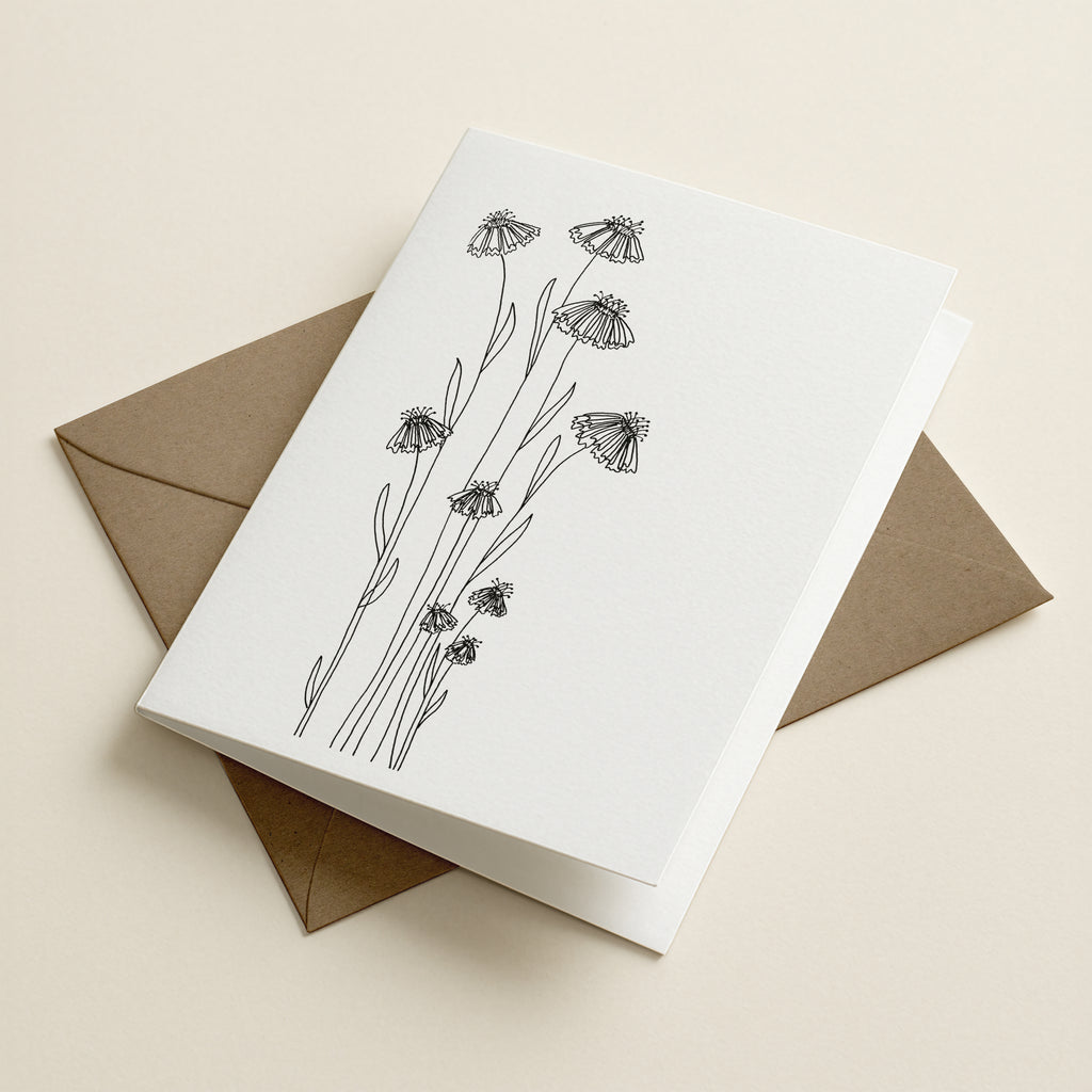 WS Pretty Wildflower - BOTANICAL GREETING CARD