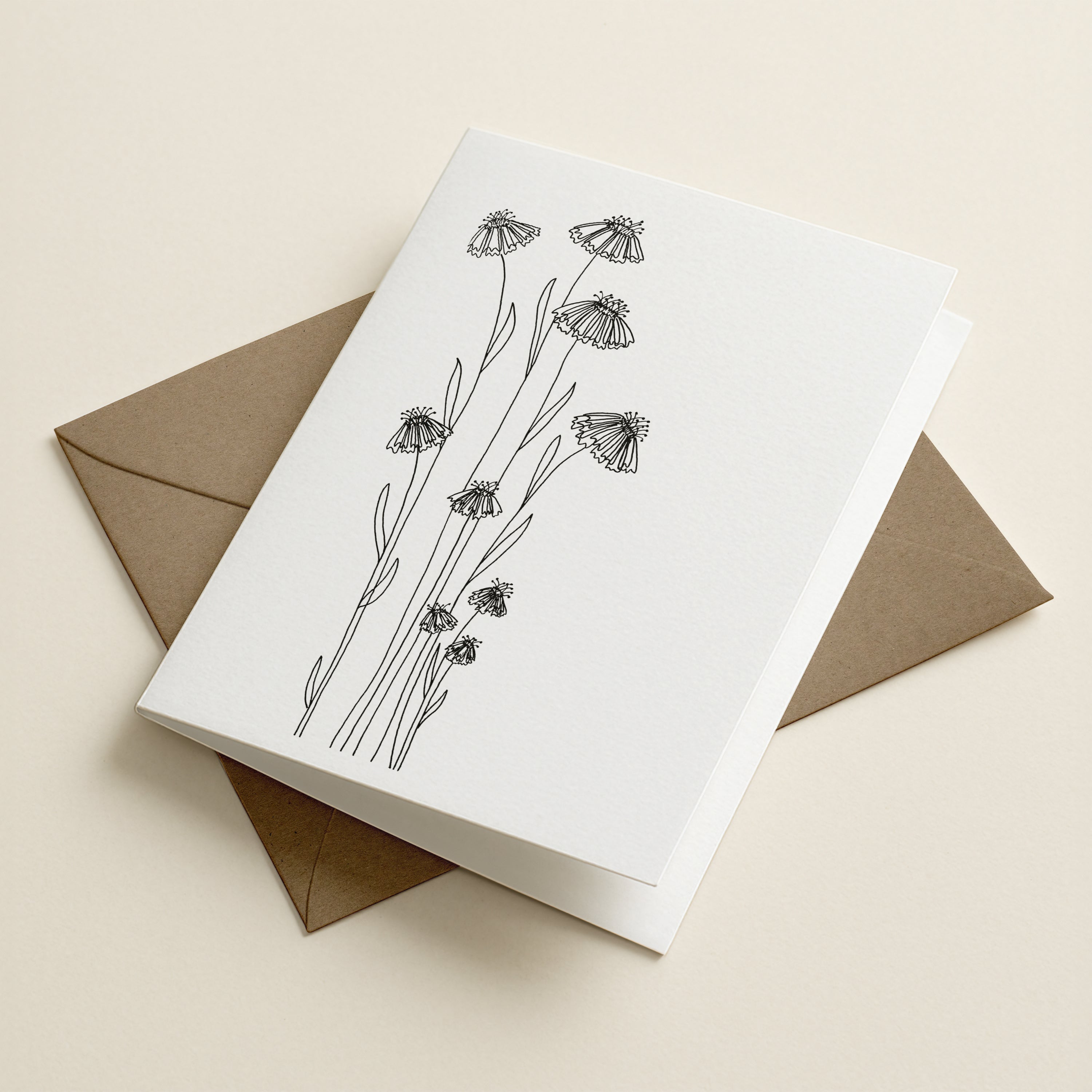 WS Pretty Wildflower - BOTANICAL GREETING CARD