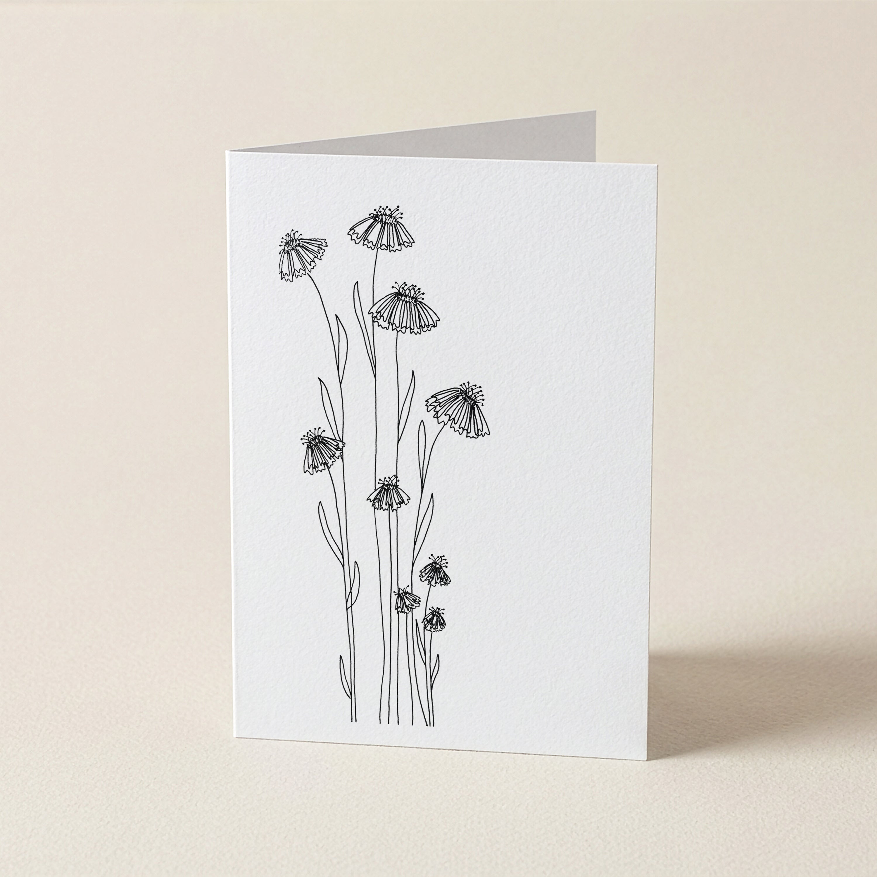 WS Pretty Wildflower - BOTANICAL GREETING CARD