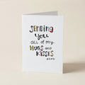 Sending You All My Hugs - WW - Word Greeting Card