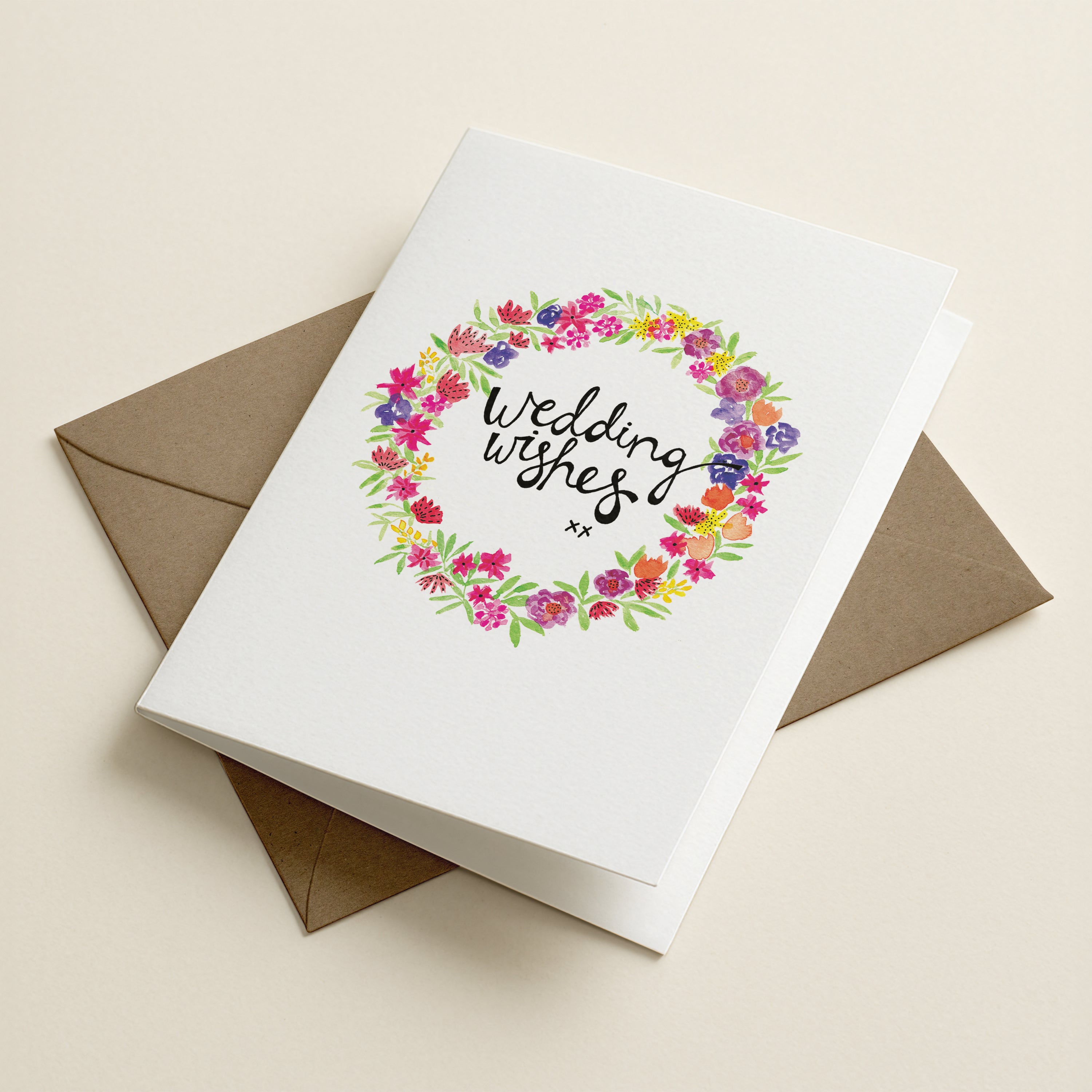 WS Wedding Wishes - WRS - Word Greeting Card