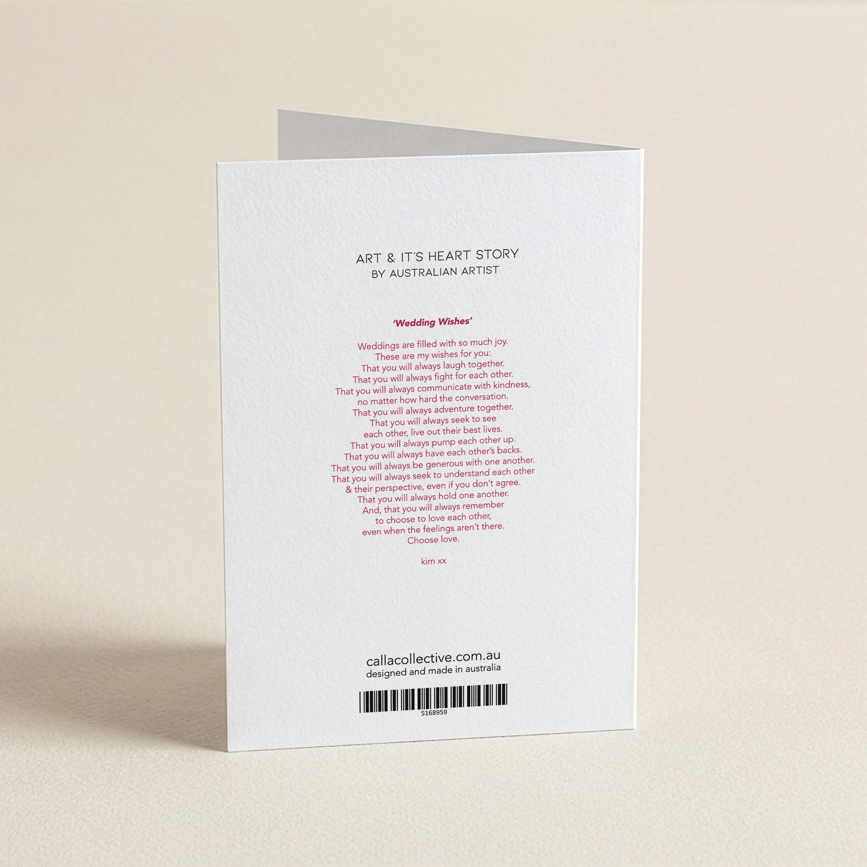 WS Wedding Wishes - WRS - Word Greeting Card