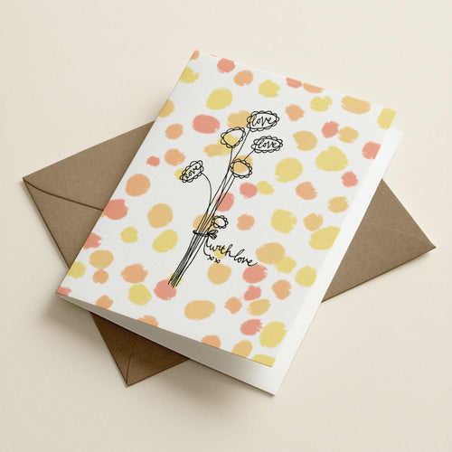 'With Love' - SPT - Word greeting card
