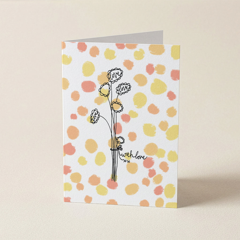 'With Love' - SPT - Word greeting card