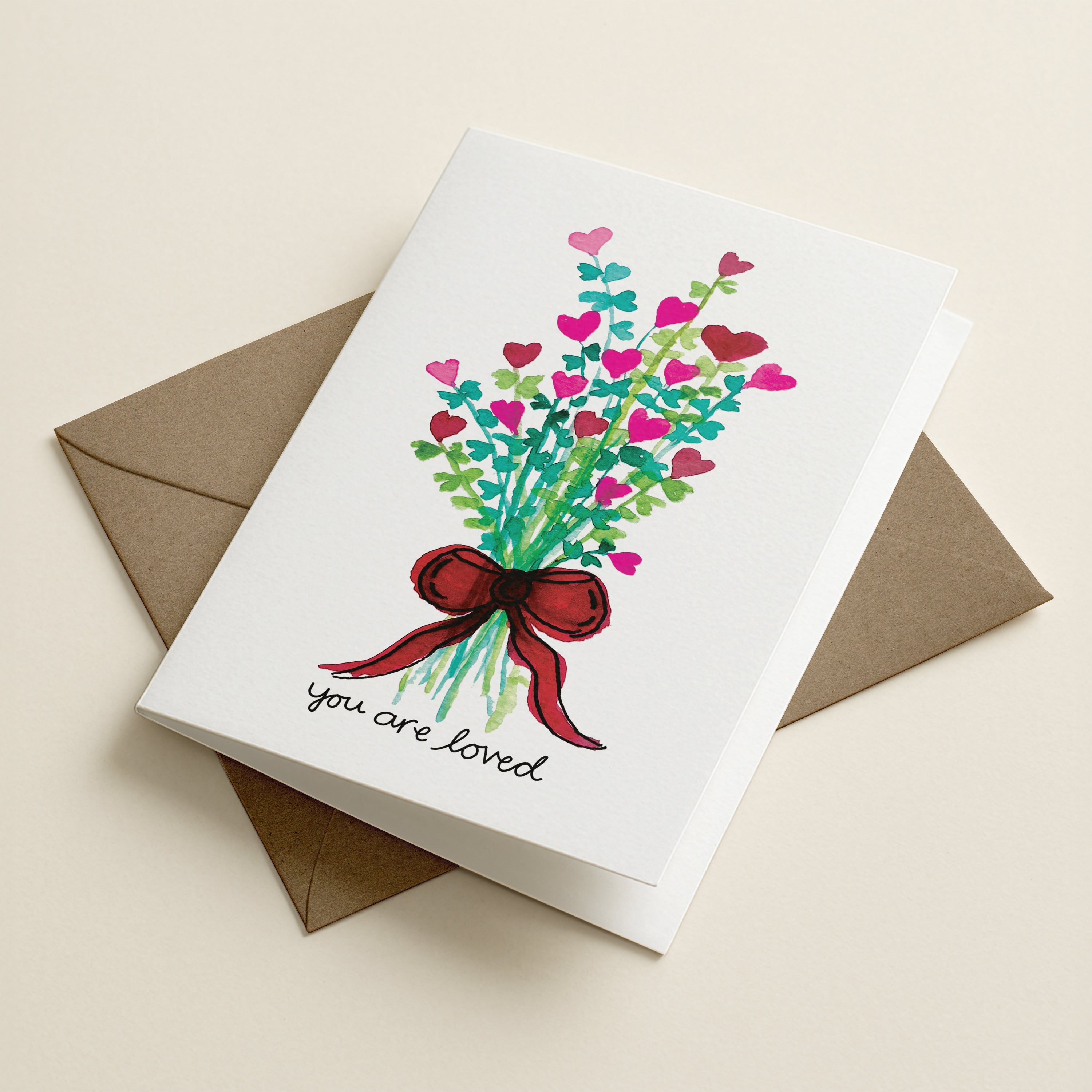 WS You Are Loved - FB - Word Greeting Card