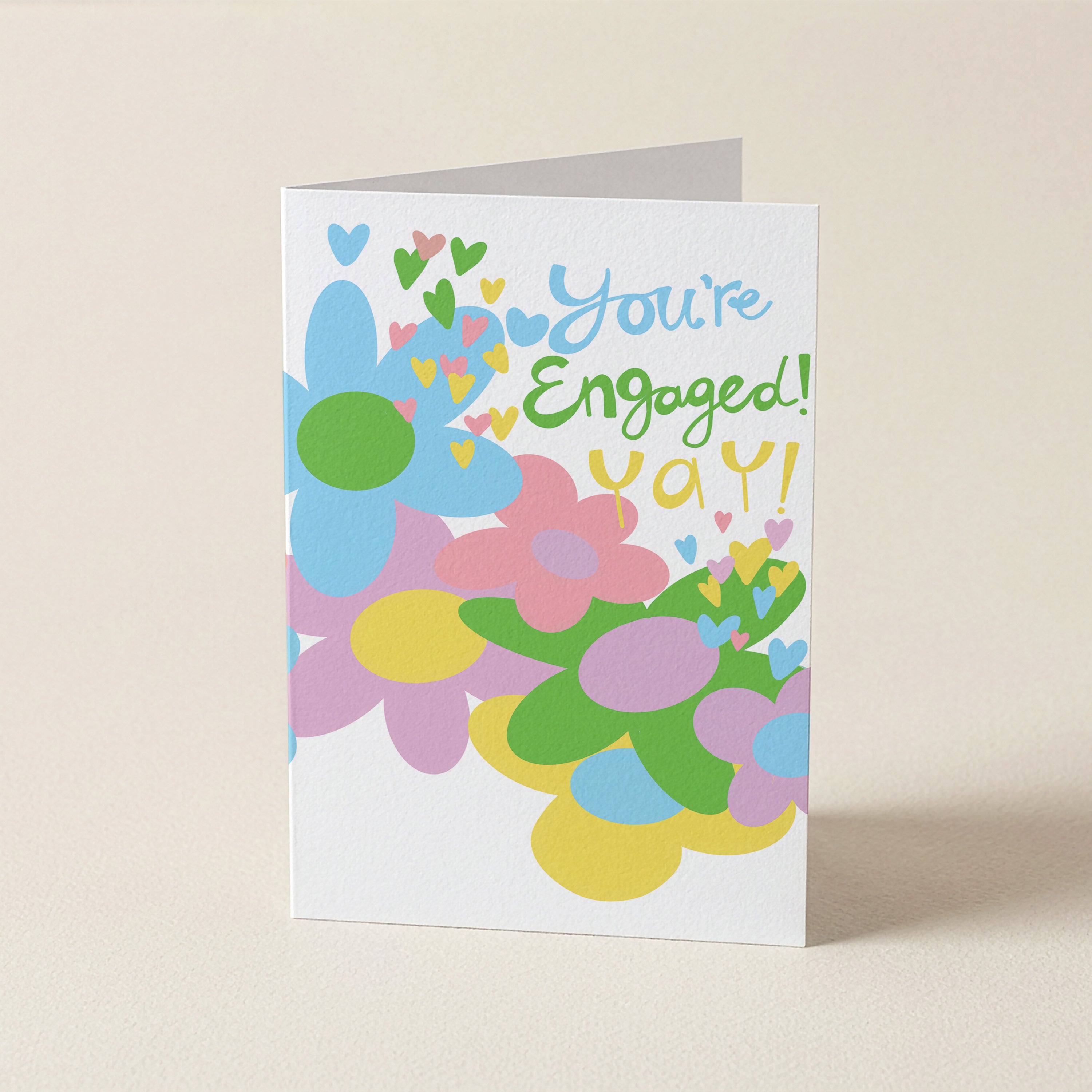 Yay! You're Engaged - CEL - Word Greeting Card