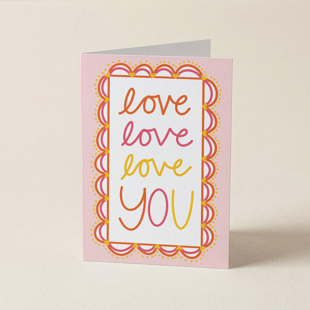 WS Love Love Love You Or - FR - Word Greeting Card