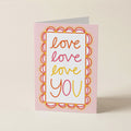 WS Love Love Love You Or - FR - Word Greeting Card