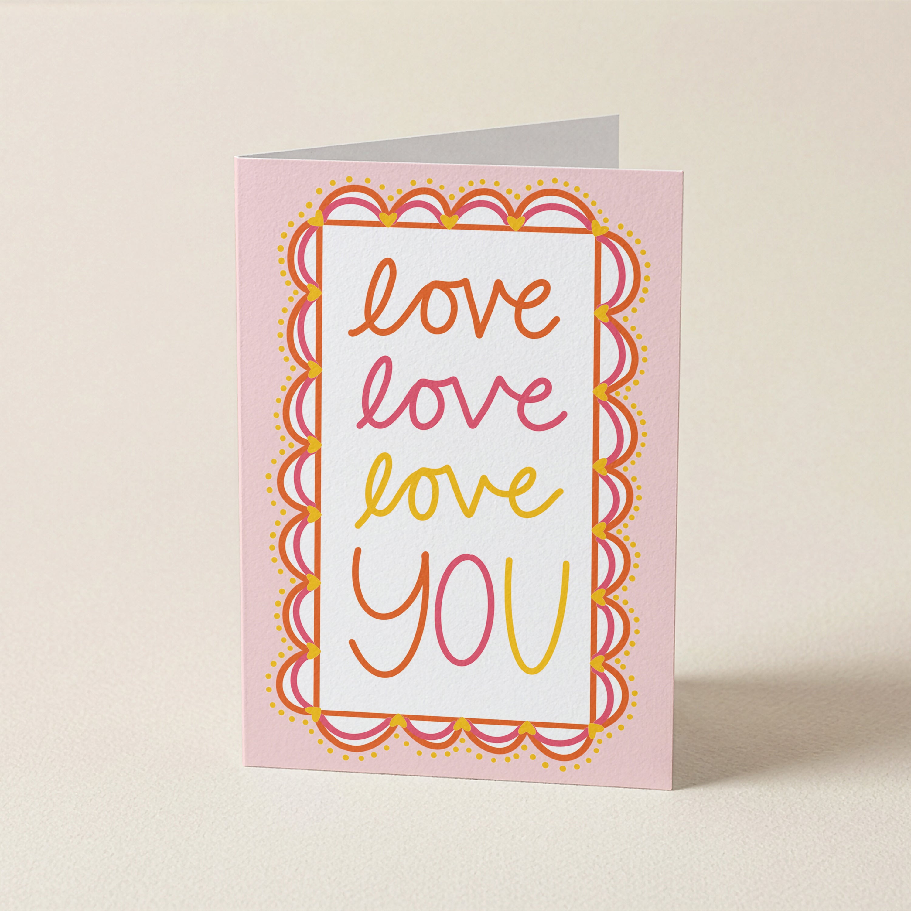 WS Love Love Love You Or - FR - Word Greeting Card