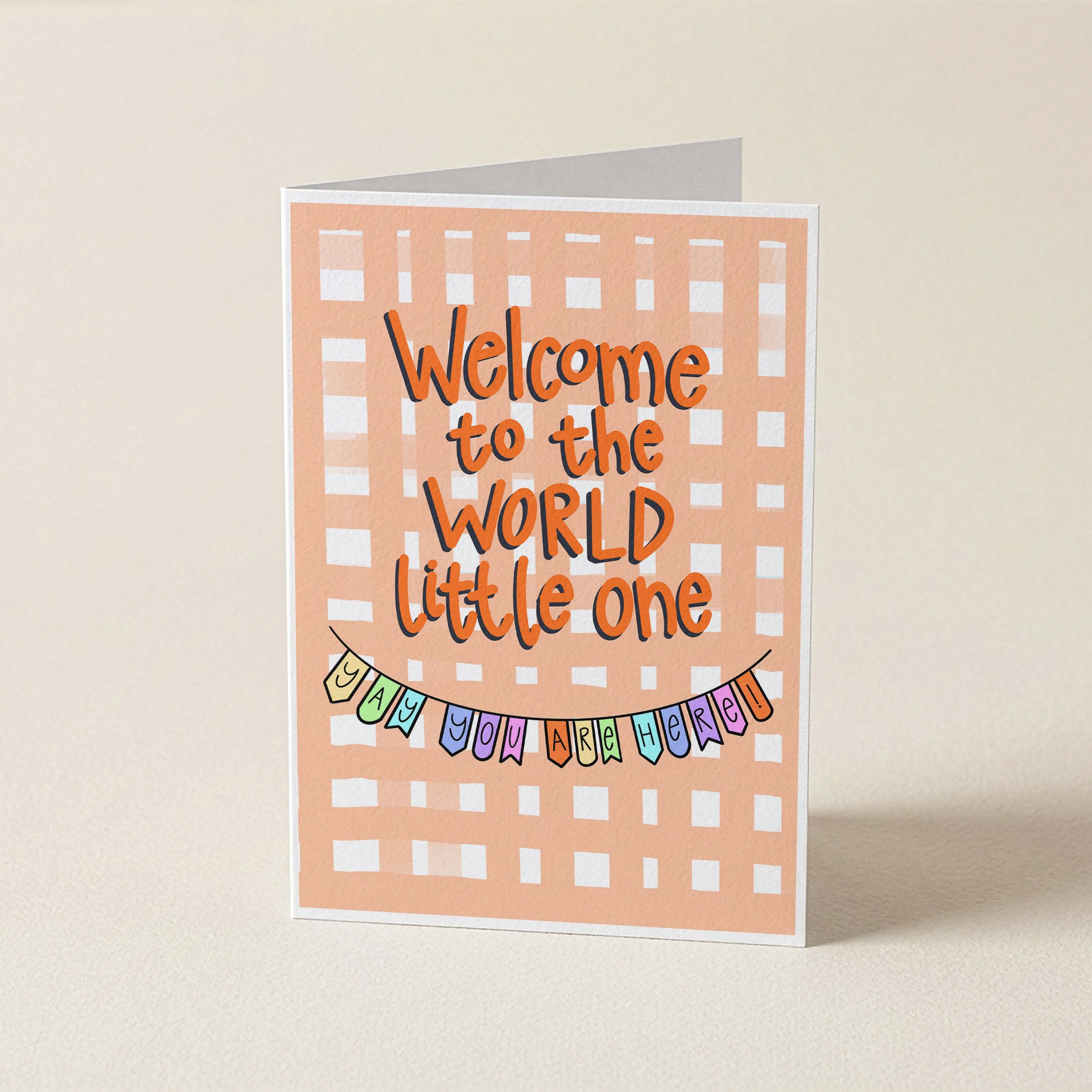 Welcome to the world - CHK - Word Greeting Card