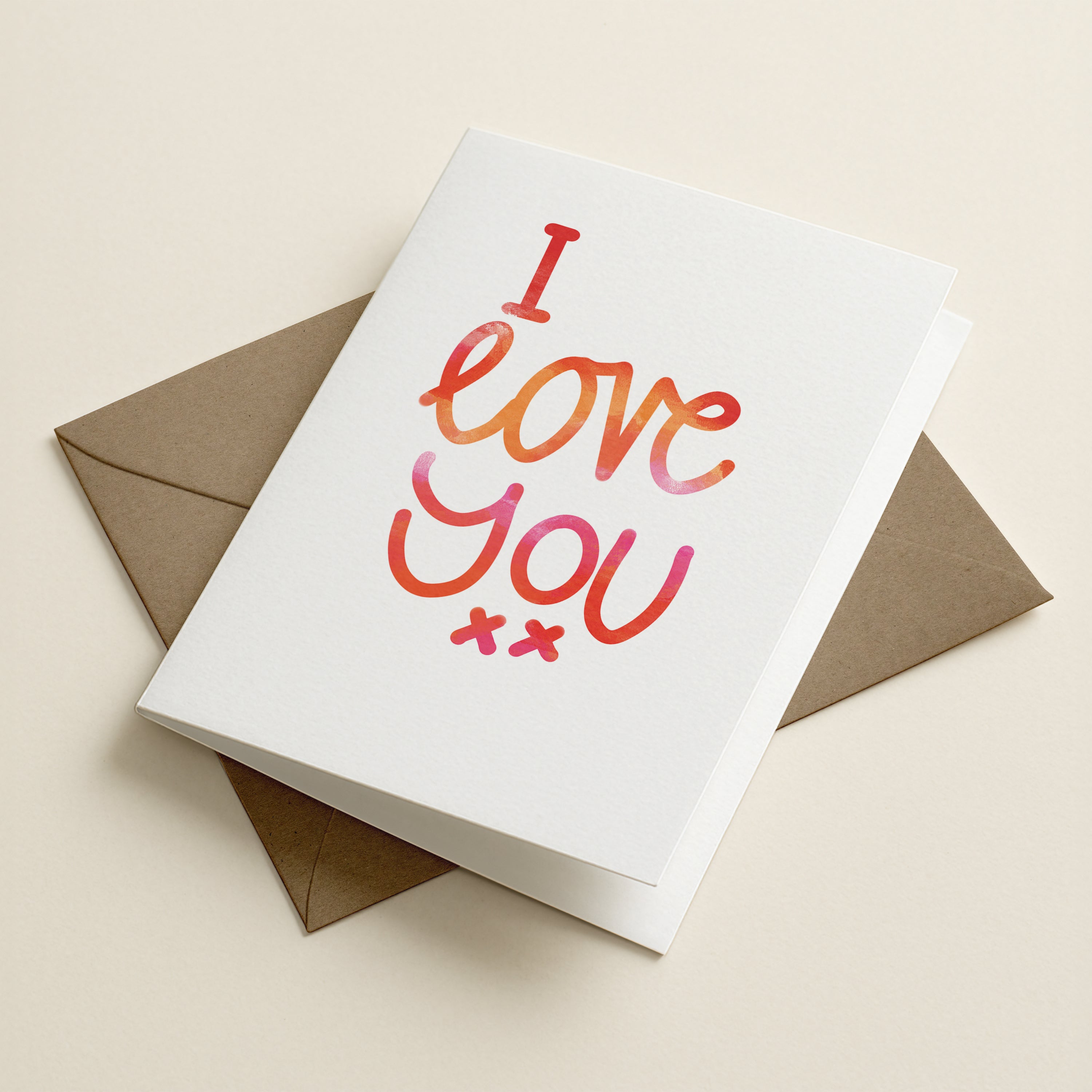 WS I Love You - WCO - Word Greeting Card