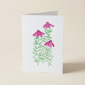 Wildflowers Grow - Pink Blooms - Botanical Greeting Card
