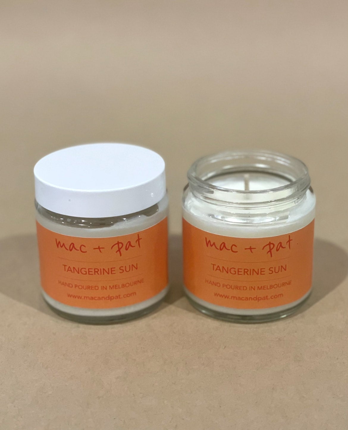 Tangerine Sun Candle — MAC + PAT | Calla Collective