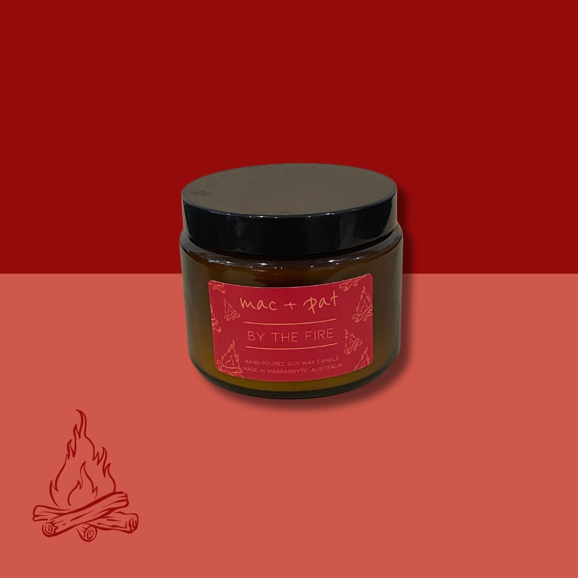 By The Fire Candle - Winter Series Candle — MAC + PAT | Calla Collective