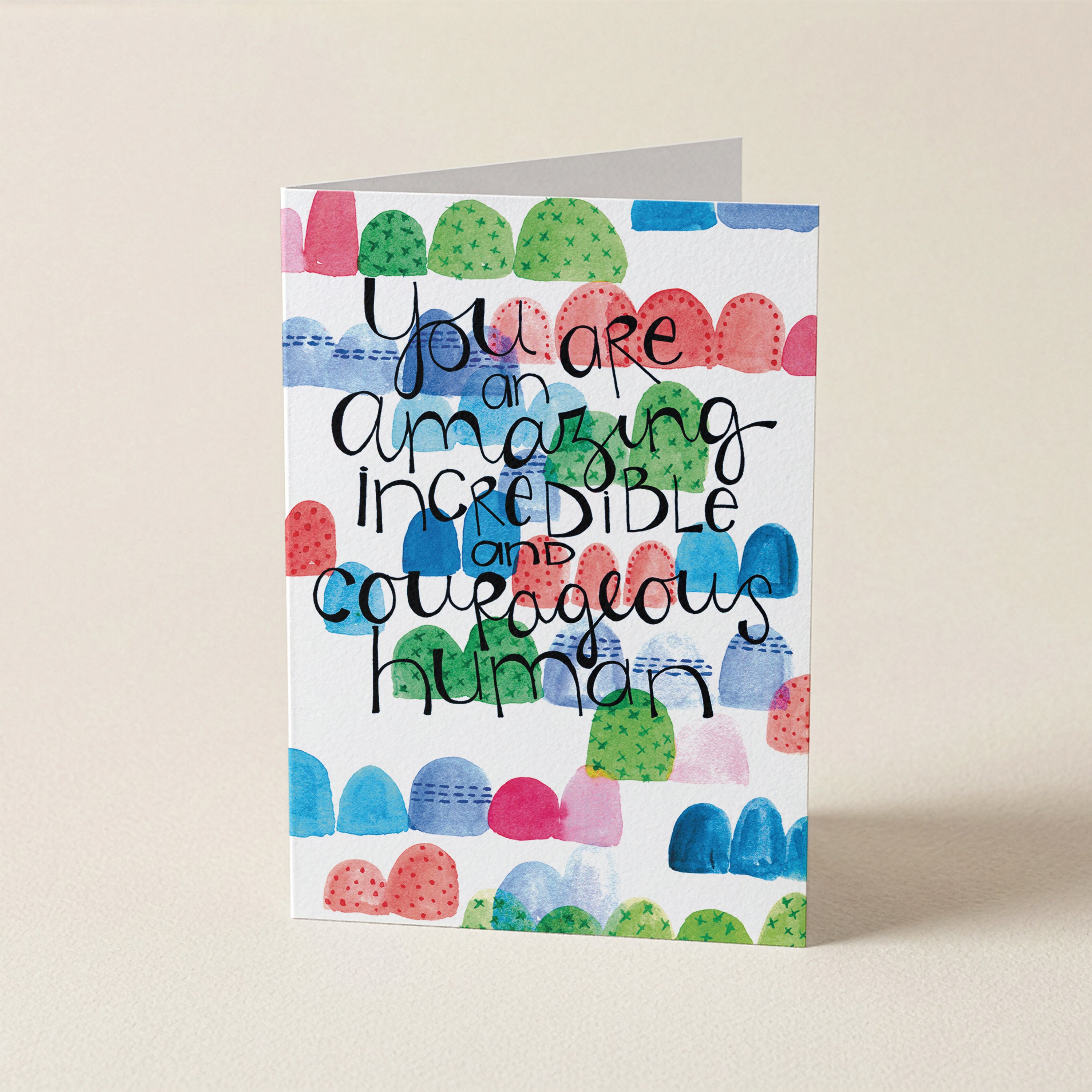 Courageous Human - ATS - Word Greeting Card