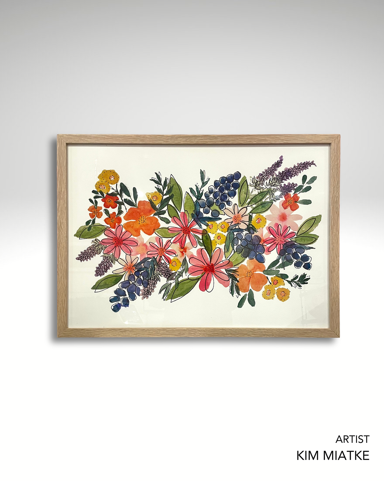 'In Mum's Garden' - Watercolour Flower ART PRINT — Kim Miatke Art | Calla Collective
