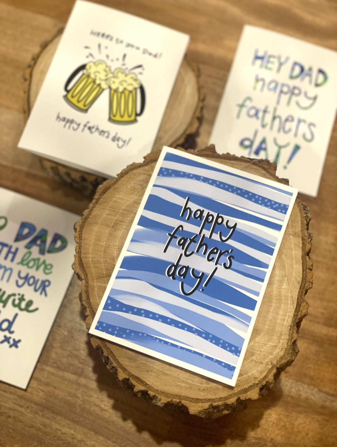 'Happy Father's Day' Blues -  FATHER'S DAY CARD 2025 — KIM MIATKE ART | Calla Collective
