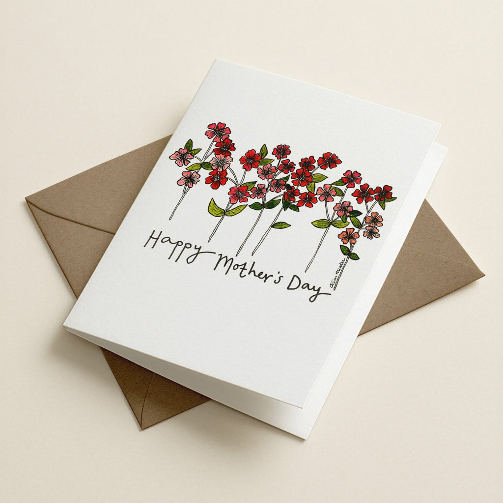 'Happy Mother's Day' Mini Pink Flowers CARD — CALLA COLLECTIVE | Calla Collective