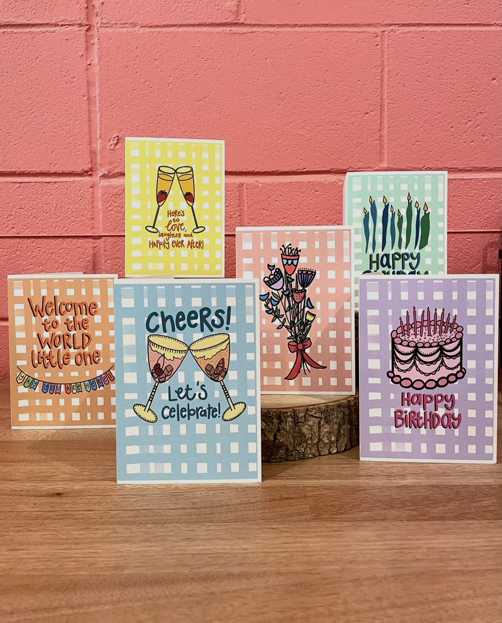 'Bouquet and bow' CHECK CARD — KIM MIATKE ART | Calla Collective