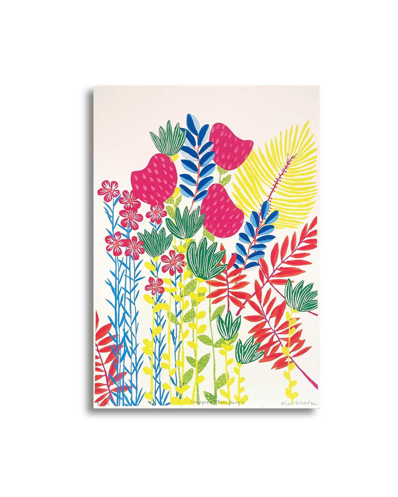 Imagine Flower Jungle - Floral Gouache Art PRINT — Kim Miatke Art | Calla Collective