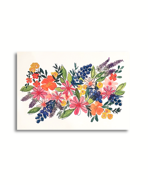 'In Mum's Garden' - Watercolour Flower ART PRINT — Kim Miatke Art | Calla Collective