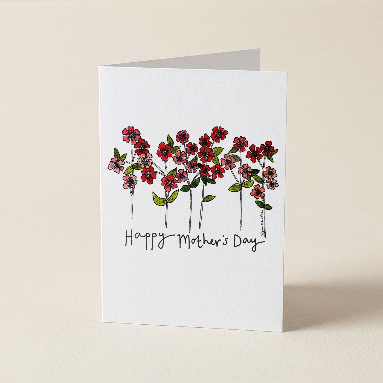 'Happy Mother's Day' Mini Pink Flowers CARD — CALLA COLLECTIVE | Calla Collective