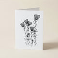 Flutter Floral Wildflower - Botanical Greeting Card