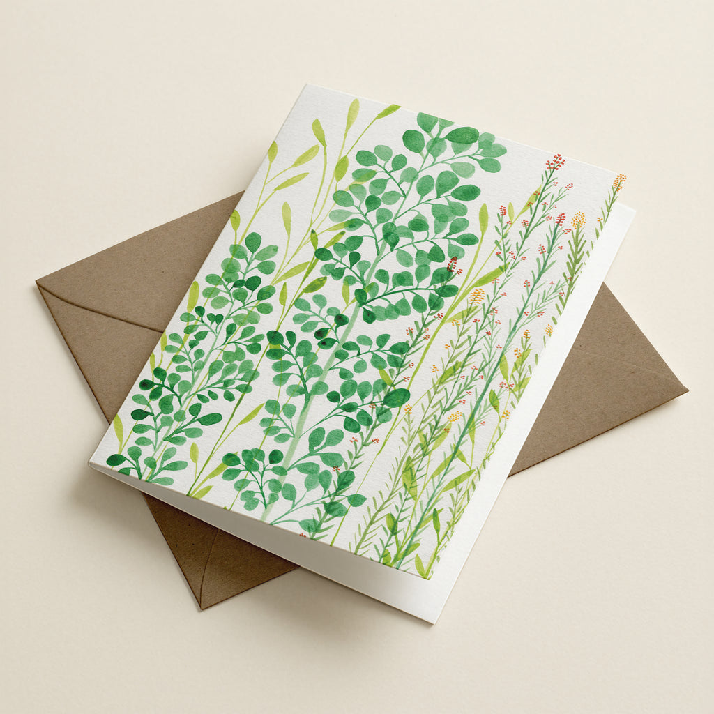 WS Foliage Musings - Botanical Greeting Card