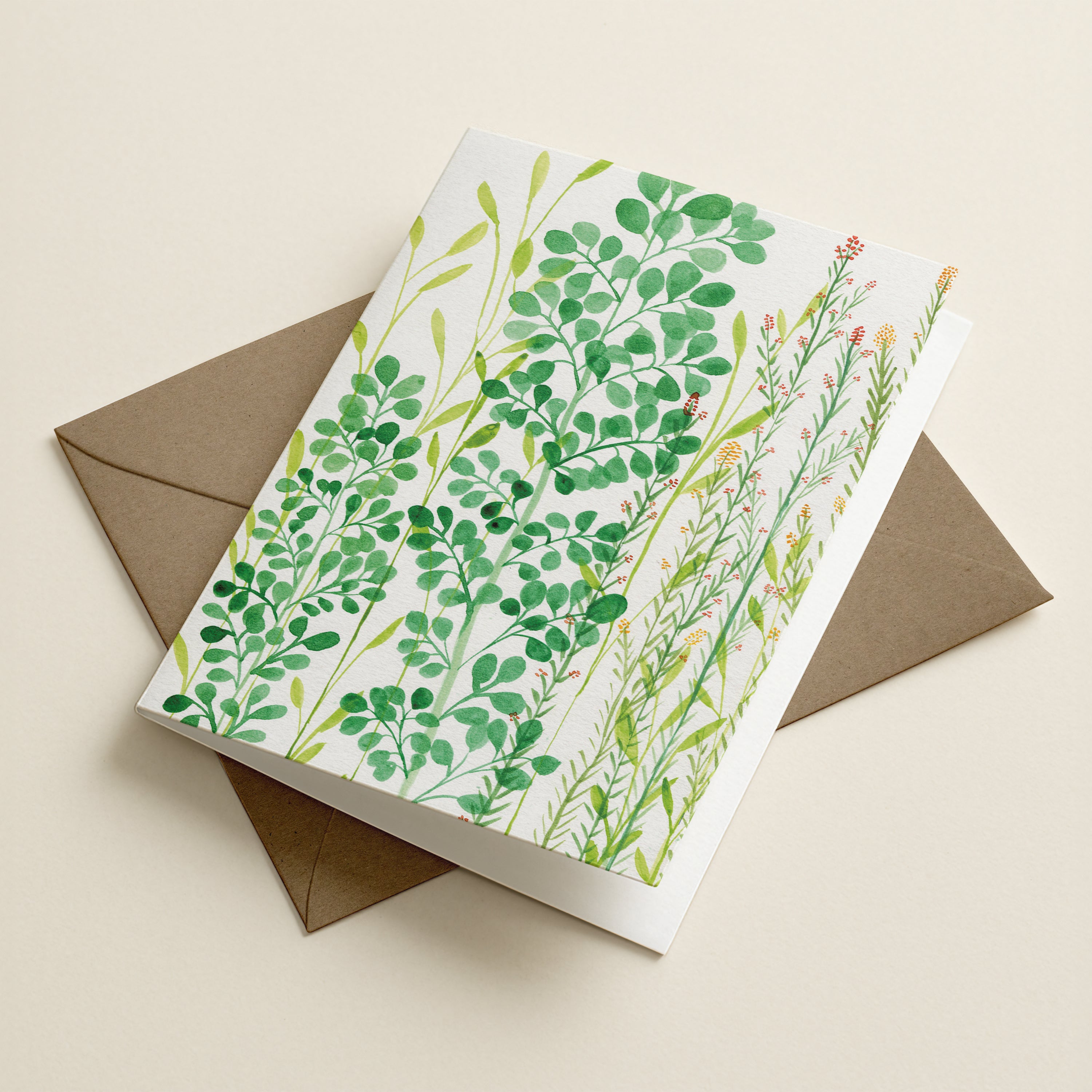 WS Foliage Musings - Botanical Greeting Card