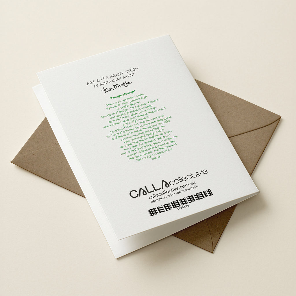 WS Foliage Musings - Botanical Greeting Card