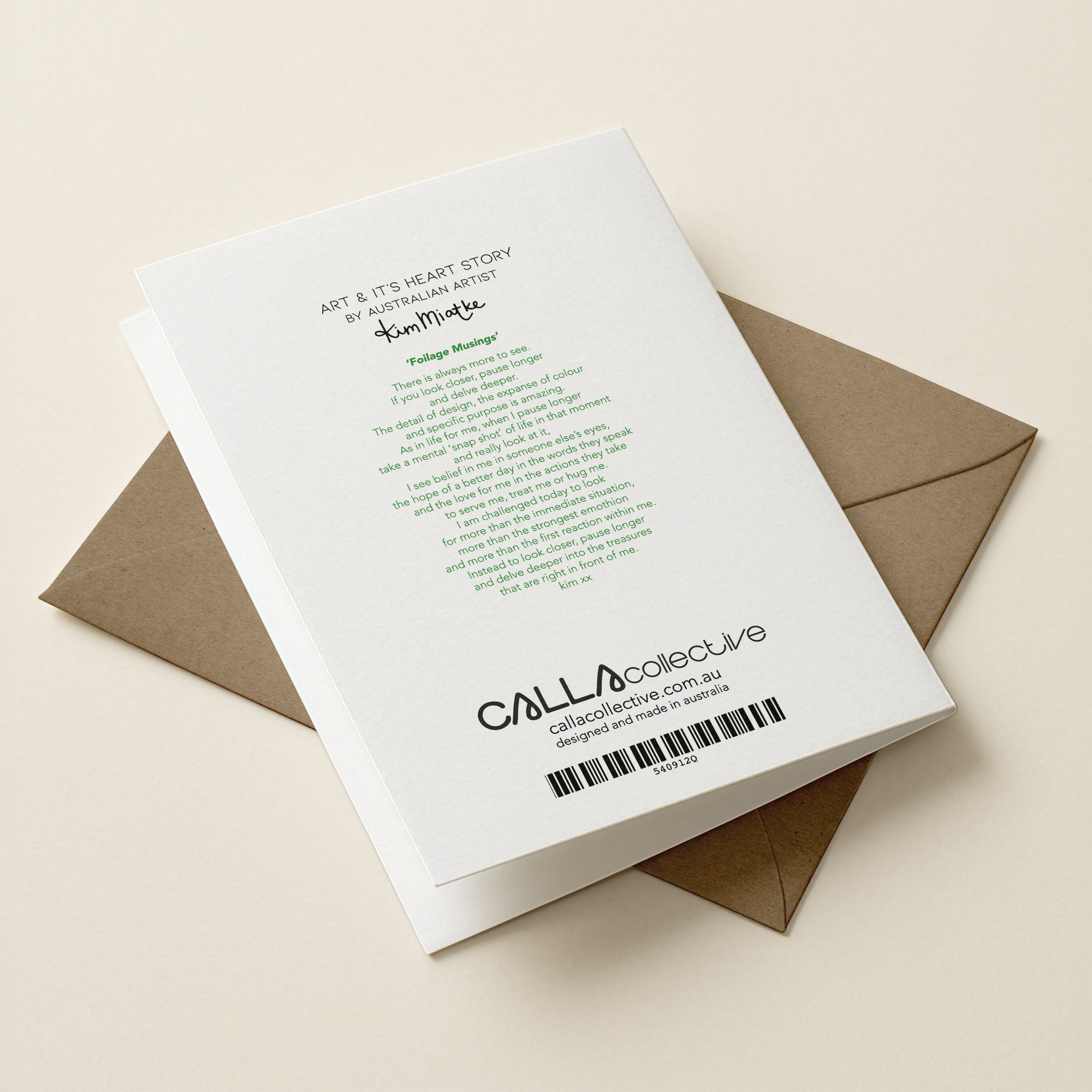 WS Foliage Musings - Botanical Greeting Card