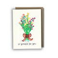 'So grateful for you' (Grateful Flower) - VALENTINE'S DAY CARD — Art Greeting Card | Calla Collective